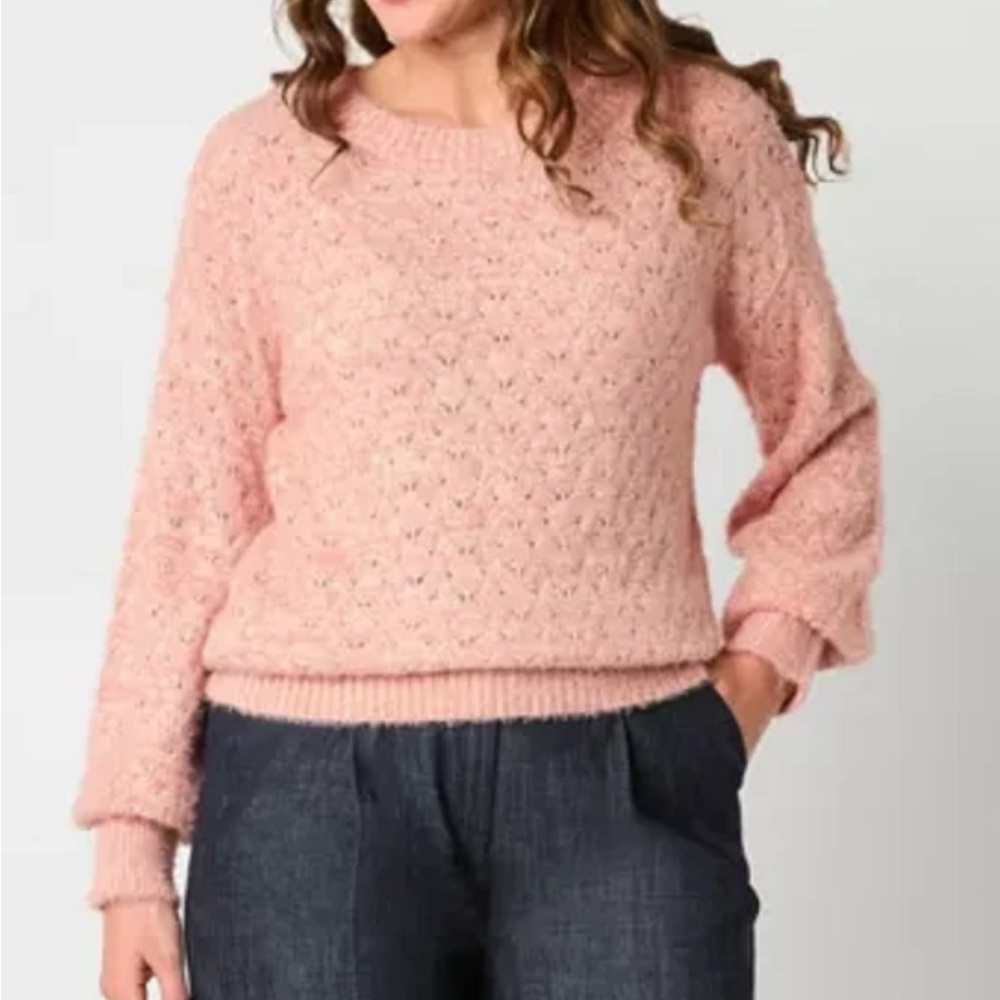 Women's Small Sweater Liz Claiborne Pink